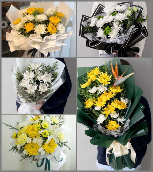 山东滨州滨城区秦皇台乡北牛王村白事花束代送